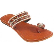 Women Copper Flats Sandal